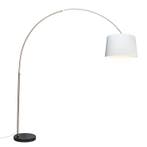 Booglamp staal stoffen kap wit 45 cm - XXL, Verzenden, Nieuw, Modern