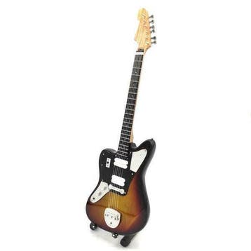 Miniatuur replica Fender Jaguar gitaar Kurt Cobain Nairvana, Ophalen of Verzenden, Nieuw, Pop, Beeldje of Miniatuur