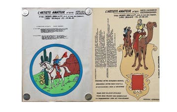 Tintin - 2 Poster De Amateurkunstenaar - Kuifje in Amerika, Nieuw