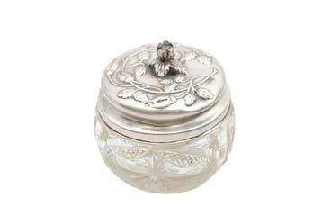 Doos - .833 zilver - Doos met zilveren deksel