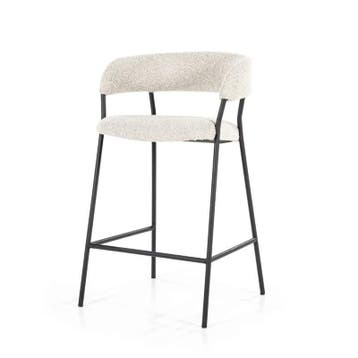 Barstoel Luka - Beige Copenhagen - 95787 - barkruk/stoel, Nieuw, Stof
