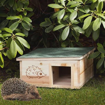 Houten Egelhuis XL - Predator Proof Schuilplaats voor Winter, Dieren en Toebehoren