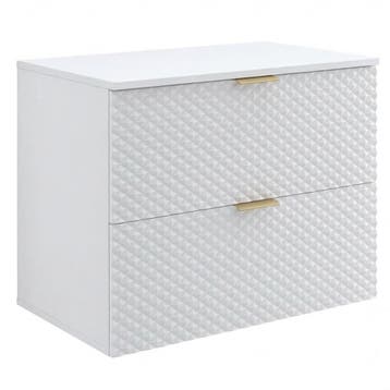 Wastafelkast Borneo 80 x 49 x 63 cm – Wit Mat, Verzenden, Nieuw, Wastafelkast