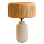 Papieren tafellamp bruin, Daisy, met schakelaar, Nieuw, Ophalen of Verzenden, Landelijk, Metaal