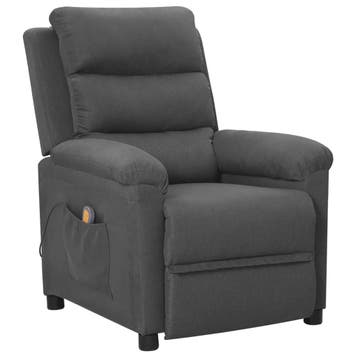 vidaXL Massagestoel stof donkergrijs, Verzenden, Nieuw