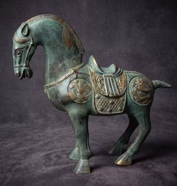 Tang-Dynastie stijl paard - Brons - China (Zonder