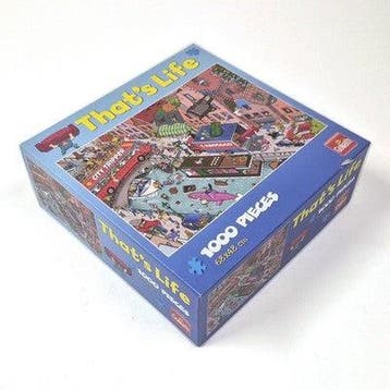 Goliath That's Life legpuzzel met stadsscène, 1000 stukjes, Verzenden, Gebruikt