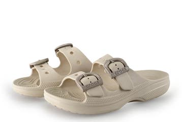 Crocs Sandalen in maat 41½ Beige, Verzenden, Beige, Sandalen of Muiltjes, Zo goed als nieuw