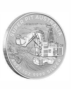 Australische Silver Super Pit 1 oz 2022 (100.000 oplage), Verzenden, Losse munt, Zilver