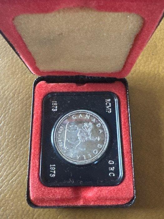 Canada. 1 Dollar 1973 Mounted Police 23,32g (Zonder, Postzegels en Munten, Munten | Europa | Niet-Euromunten