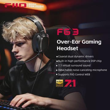 FIIO FG3 HIFI Gaming Headset: Virtueel 7.1 Surround Sound, D, Verzenden, Nieuw