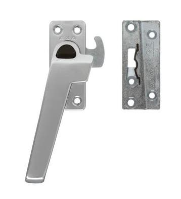 AXA raamsluiting met nok en drukknop links 3318 aluminium F1, Verzenden, Nieuw