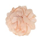 Haarspeld Duckklem 10cm – Haarbloem – Gladde Stof – Perzik, Nieuw