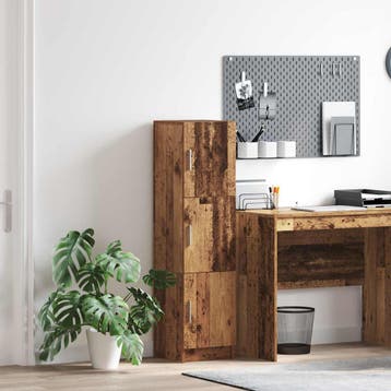 vidaXL buffetkast Oudhout 31.5 x 32 x 122.5 cm, Huis en Inrichting, Kasten | Buffetkasten, Minder dan 50 cm, Verzenden, 100 tot 150 cm