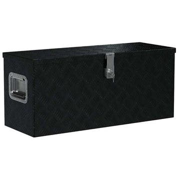 Aluminium box zwart 80cm | 52% Korting | Snel weg, Huis en Inrichting, Woonaccessoires | Kisten, Minder dan 50 cm, 50 tot 100 cm