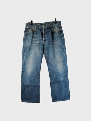 Levis 501 Jeans Heren maat W38 / L34 Blauw Vintage, W36 - W38 (confectie 52/54), Levi's, Blauw, Ophalen of Verzenden