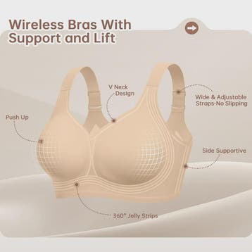 Comfortabele Naadloze Push-Up BH voor Plus Size Dames - Verb, Kleding | Dames, Grote Maten, Verzenden, Nieuw