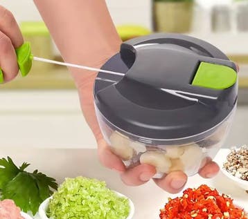 Handmatige groentehakker met trekkoord – 500 of 900 ml, Verzenden, Nieuw