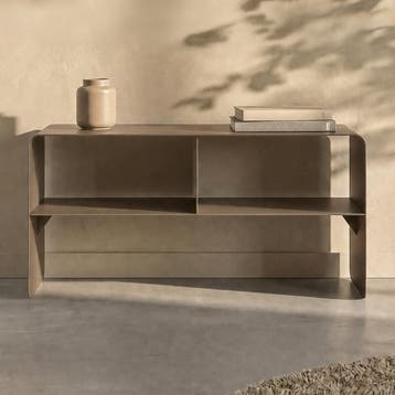 *WOONWINKEL* Kare Design Lounge Stalen TV-meubel Taupe, Verzenden, Nieuw