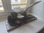 J Loriot - sculptuur, La mouette - 36 cm - Zinklegering,