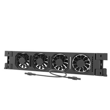 Heatfan 4 uitbreidingset zwart - inclusief doorlinkkabel, Verzenden, Nieuw