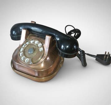 Analoge telefoon - Koper, Bakeliet - Vintage koperen