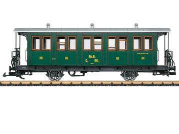 LGB 30342 RhB Personenwagen, Metallrader (Personenwagons), Overige typen, Nieuw, Ophalen of Verzenden, LGB