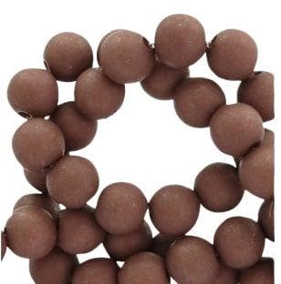 15 x acryl kralen 10mm milk chocolate gat: 1,8mm, Hobby en Vrije tijd, Ophalen of Verzenden, Nieuw, Kraal