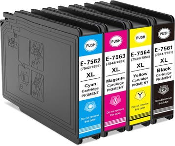 Inktset Epson Workforce Pro - Retoerdeal 76% korting, Ophalen of Verzenden, Nieuw, Cartridge, Yongairuink