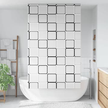 vidaXL Doucherolgordijn 120x240 cm stofbreedte 116 cm, Verzenden, Nieuw