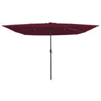 vidaXL Tuinparasol Bordeaux Rood 295 x 295 x 245 cm, Verzenden, Nieuw, 2 tot 3 meter
