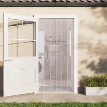 vidaXL Deurgordijn 200 mm x 1,6 mm 10 m PVC transparant, Verzenden, Nieuw