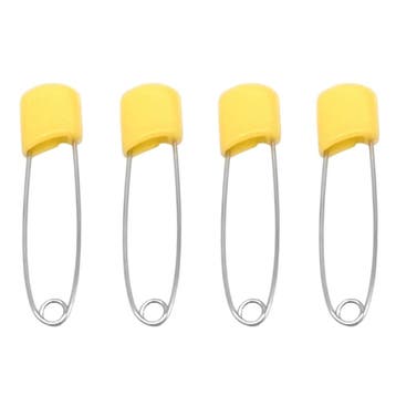 Fako Bijoux - 4 Veiligheidsspelden Met Beschermkap -, Sieraden, Tassen en Uiterlijk, Broches, Verzenden, Nieuw