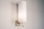 Rietveld Wandlampen - Wit, Beige, Zand - Stof, Metaal, Verzenden, Nieuw