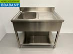 RVS Spoeltafel spoelbak 100 x 70 cm Horeca, Ophalen of Verzenden, Nieuw in verpakking