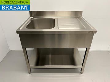 RVS Spoeltafel spoelbak 100 x 70 cm Horeca, Ophalen of Verzenden, Nieuw in verpakking