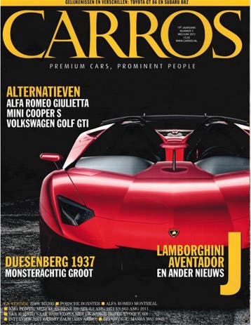 2012 CARROS MAGAZINE 03 NEDERLANDS, Boeken, Nieuw, Author