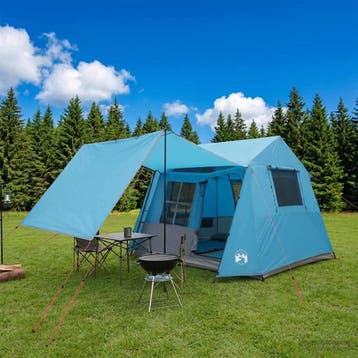 vidaXL Tunneltent 275 x 240 x 200 cm Blauw, Verzenden, Nieuw, Tot en met 2