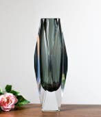 Vaas - Glas - Vintage glazen vaas