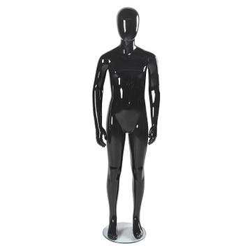 Faceless etalagepop kind 10-11 jaar glossy zwart KEN14-GB