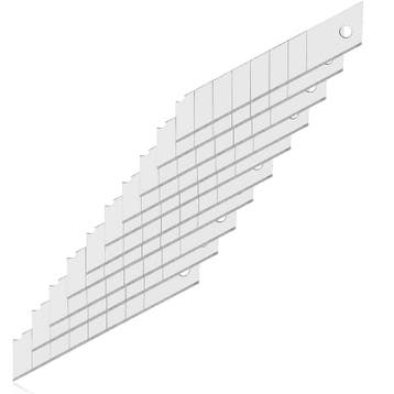 100 reservemesjes voor tapijtmessen 18mm (Gereedschap), Verzenden, Nieuw