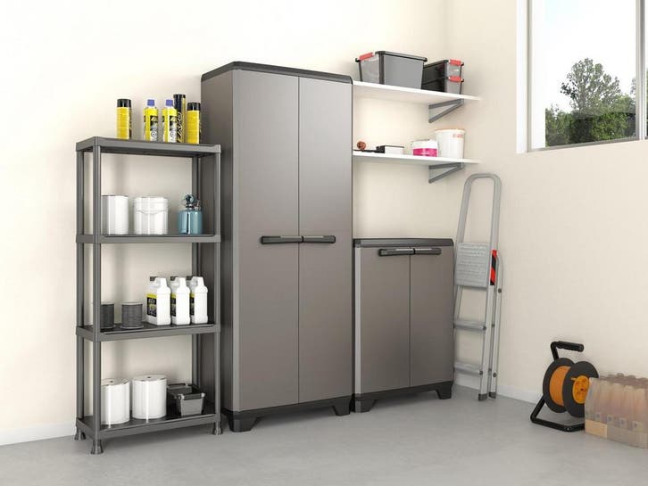 Keter Kunststof Stellingkast Plus - Opbergrek - 60x30x135cm, Huis en Inrichting, Woonaccessoires | Overige, Nieuw, Ophalen of Verzenden