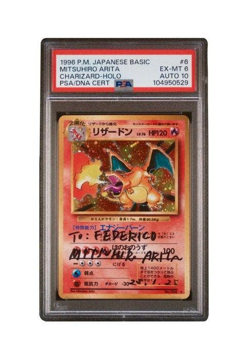 Pokémon - 1 Graded card - Charizard #6 Holo - PSA 6 - WOTC -, Hobby en Vrije tijd, Verzamelkaartspellen | Pokémon