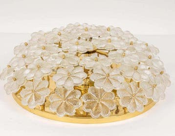 Ernst Palme - Ernst Palme - Plafondlamp - Glas, Messing,