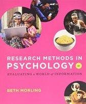 Research Methods in Psychology   Evaluating a  9780393571615, Boeken, Psychologie, Verzenden, Zo goed als nieuw