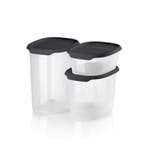 Tupperware One Touch Fresh Voorraadbus set Zwart, Ophalen of Verzenden, Nieuw
