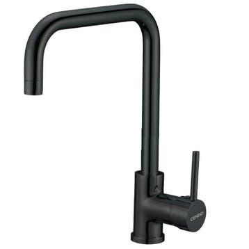Keuken Kraan Zwart | Vierkant | Black Coated | KK14VBC, Ophalen of Verzenden, Nieuw