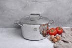 2dekans | Saveur Voyage Kookpan – Ø22 cm – Tri-Ply RVS –, Ophalen of Verzenden, Nieuw