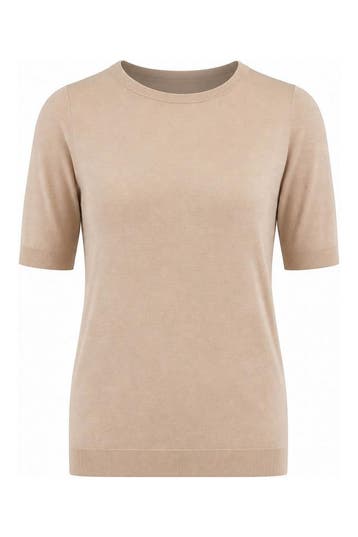 Comma T-shirt in maat 36 Beige, Comma, Verzenden, Gedragen, Beige
