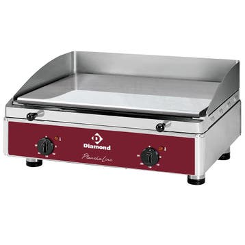 Diamond Bakplaat | Chroom | Effen 555x400mm | 4 kW | 230V |, Ophalen of Verzenden, Nieuw in verpakking
